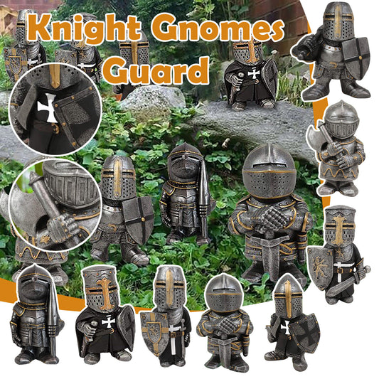 Resin Knight Gnome Garden Statue