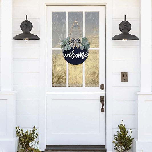 Welcome Wreath Sign For Farmhouse Front Porch Decor